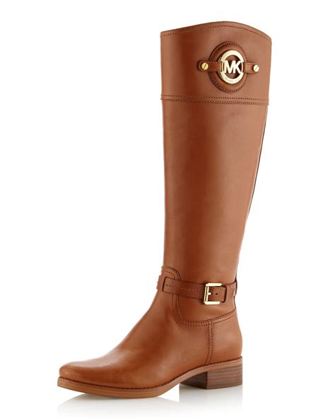 michael kors leather brown boots|zappos Michael Kors boots.